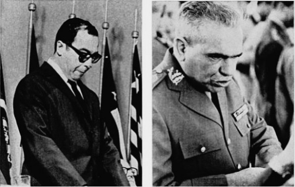 Os coronéis Cannepa e Bandeira