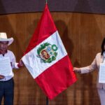 Pedro Castillo (esq.), do partido Peru Libre, e Keiko Fujimori, do Fuerza Popular | Foto: Ernesto Benavides/AFP