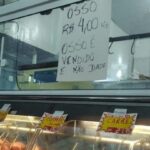 Osso vendido em açougue