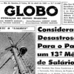 Foto: reprodução do jornal O Globo de 26 de abril de 1962.