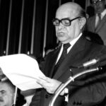 Tancredo Neves discursa no Colégio Eleitoral, que o elegeu Presidente da República (15/0171985). Foto:Célio Azevedo/Agência Senado