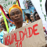Rio de Janeiro (RJ), 30/07/2023 - IX Marcha das Mulheres Negras do Rio de Janeiro, na praia de Copacabana, zona sul da cidade. Foto:Tânia Rêgo/Agência Brasil
