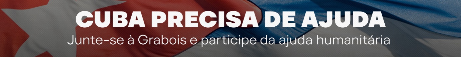 Banner solidariedade a Cuba. Crédito: Grabois