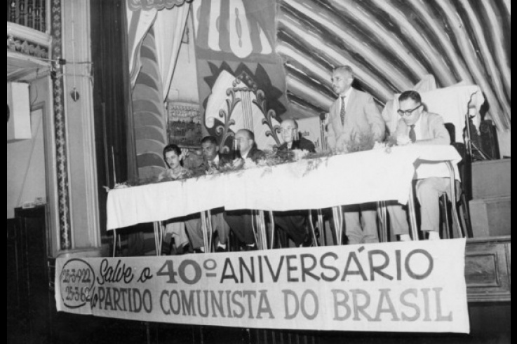Aniversário de 40 anos do PCdoB em 1962. Foto:  Acervo / PCdoB