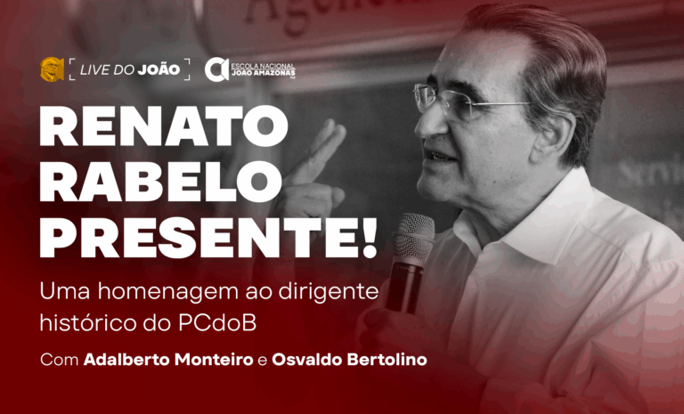 Live do João, programa da Escola Nacional João Amazonas na TV Grabois, retomou sua temporada de 2026 nesta terça-feira (17) com uma homenagem ao dirigente comunista Renato Rabelo